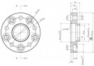 2 stk SteyrTek Bolt pattern adapter, 25 mm, 5x115 / 5x112 thumbnail